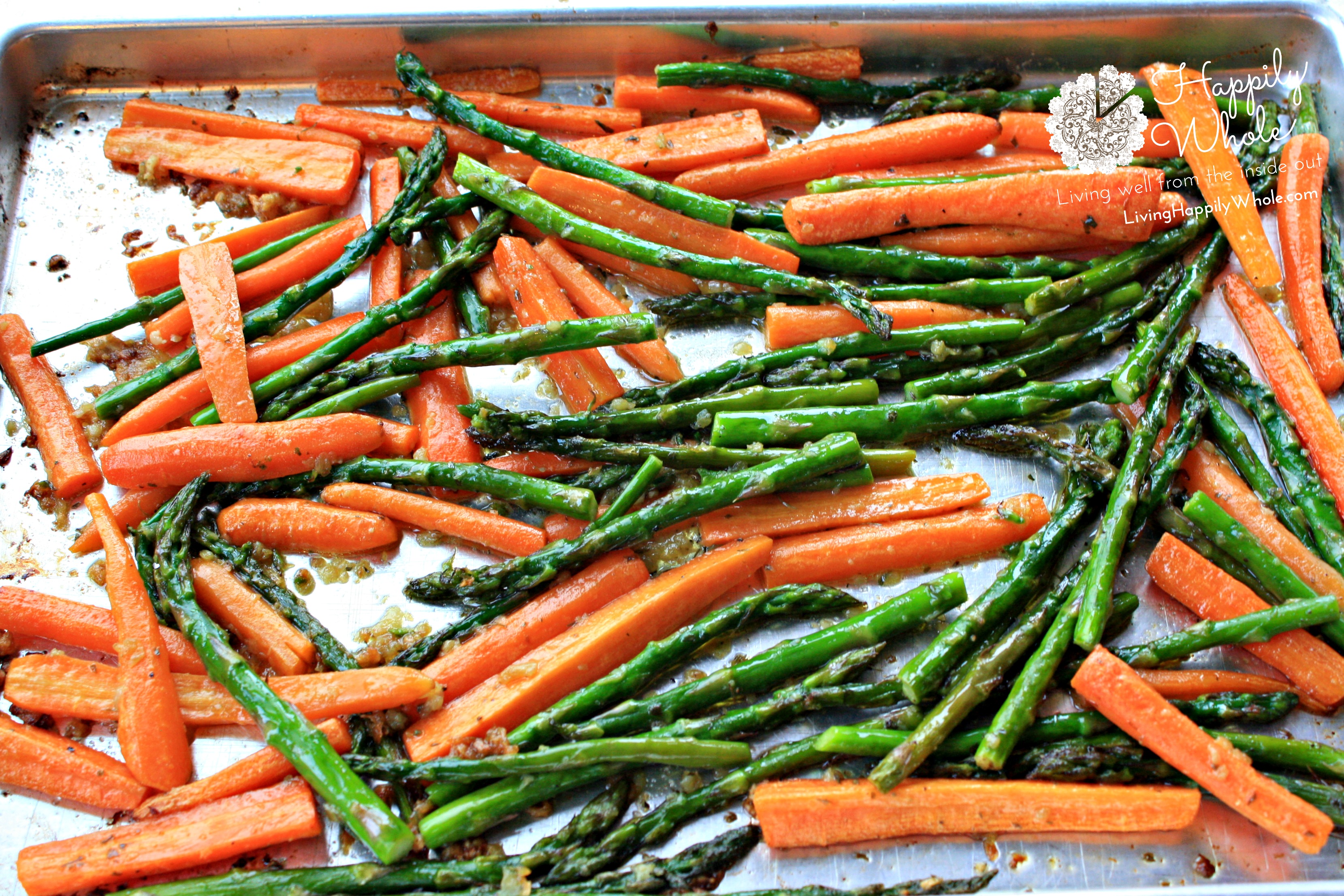 Garlic n Ghee Roasted Veggies Happily Whole